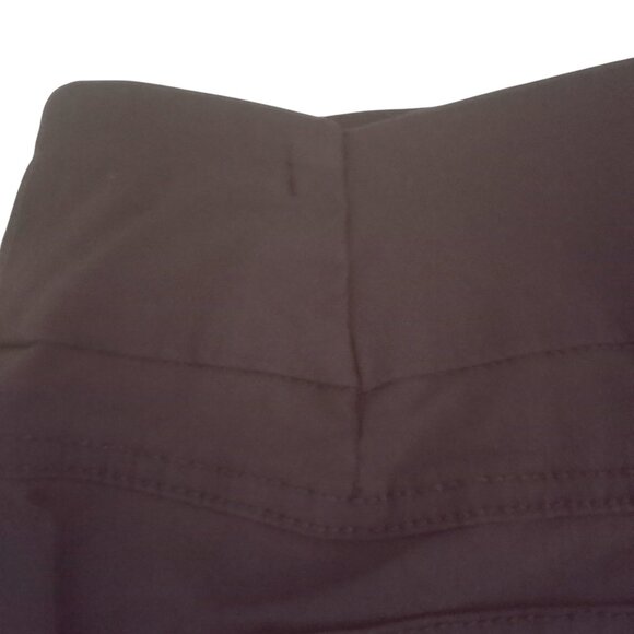Ruby Rd. Womens 14P Solid Dark Brown Pull On Millennium Ankle Pants - Picture 4 of 5